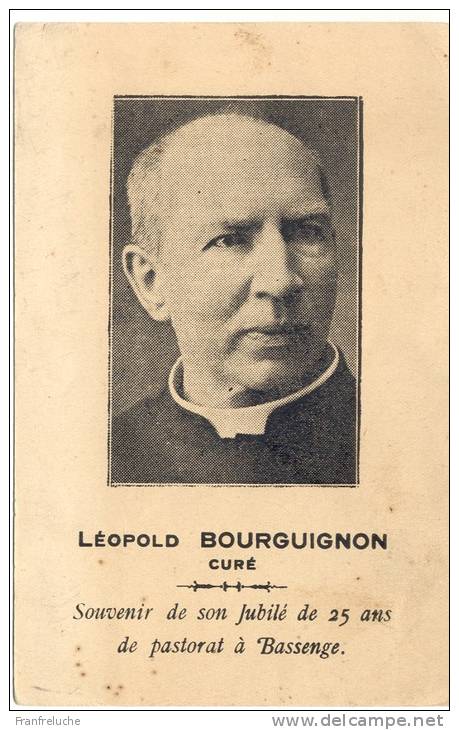 BASSENGE (4690) LEOPOLD BOURGUIGNON Souvenir De Son Jubilé De 25 Ans - Bassenge