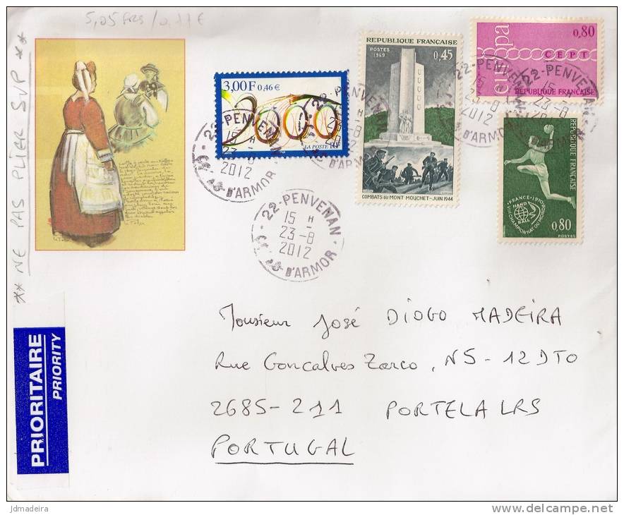 France Cover To Portugal - Covers & Documents