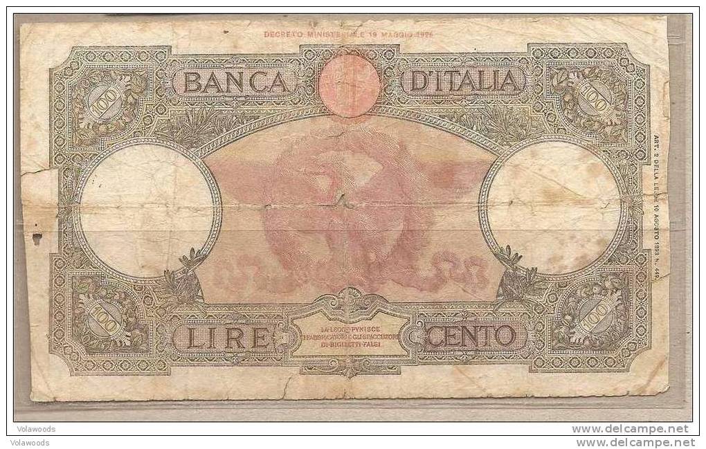 Italia - Banconota Circolata Da 100 £ - 1943 - 100 Liras