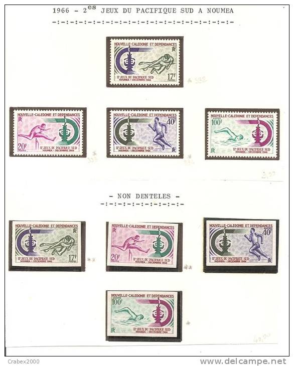 N°Y&T 332+333+334+335  NON DENTELES ET DENTELES 1971 - Unused Stamps