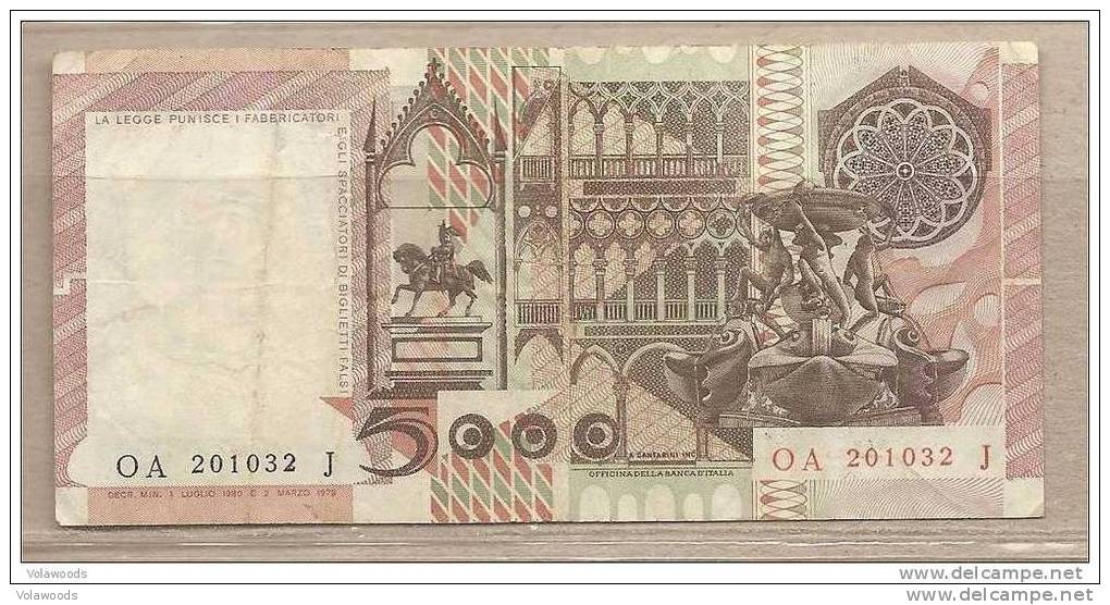 Italia - Banconota Circolata Da 5.000 £ - 1980 - 5000 Liras