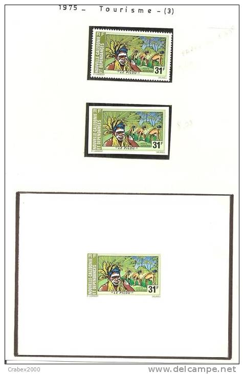 N°Y&T PA 164+PA164   NON DENTELE+EPREUVE DE LUXE1975 - Unused Stamps