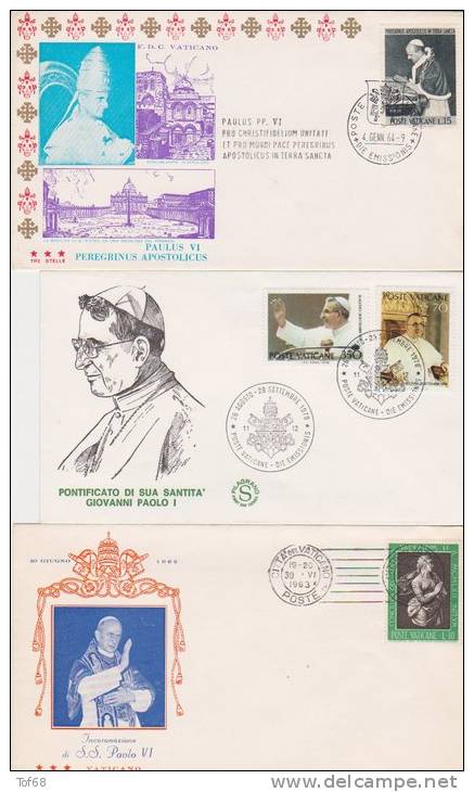 Vatican Lot De 11 Enveloppes - Collections