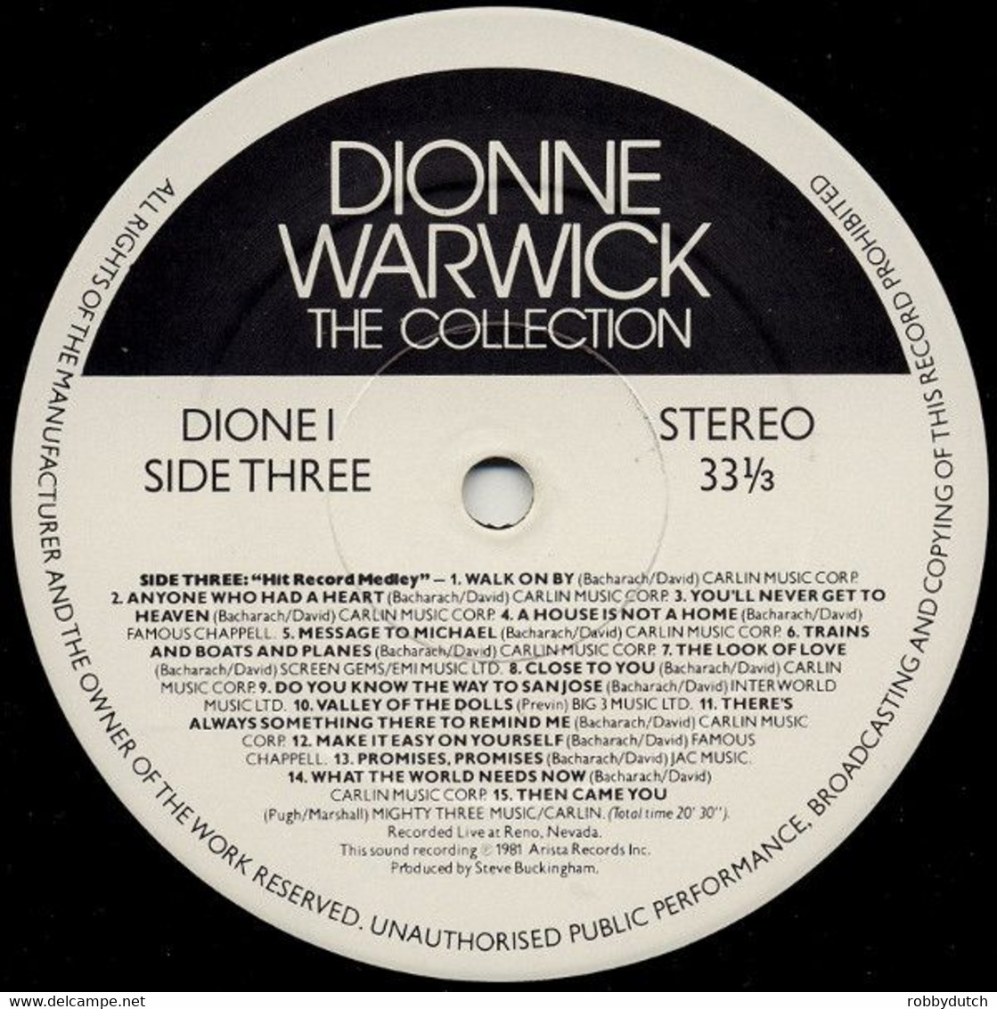 * 2LP *  DIONNE WARWICK - THE COLLECTION (England 1983 EX-!!!)