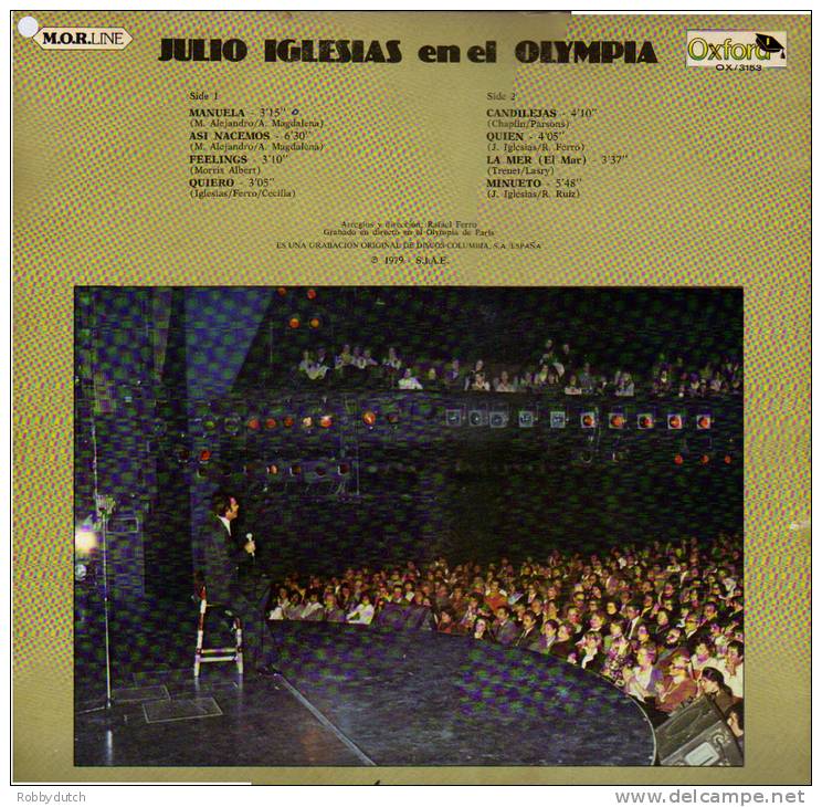 * LP *  JULIO IGLESIAS EN EL OLYMPIA  2nd Parte (Spain 1979) - Autres - Musique Espagnole