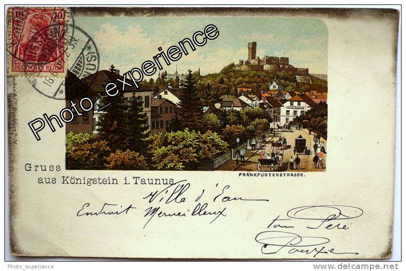 CPA AK Gruss 1904 KÖNIGSTEIN Taunus Hesse Deutschland Allemagne Germany - Taunus