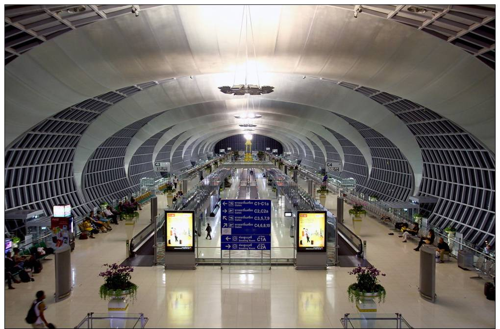 Bangkok Suvarnabhumi Int´l Airport Thailand Aviation Postcard - Aerodromes