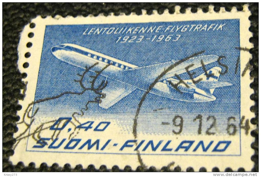 Finland 1963 40 Years Of Civil Aviation 40p - Used - Gebruikt