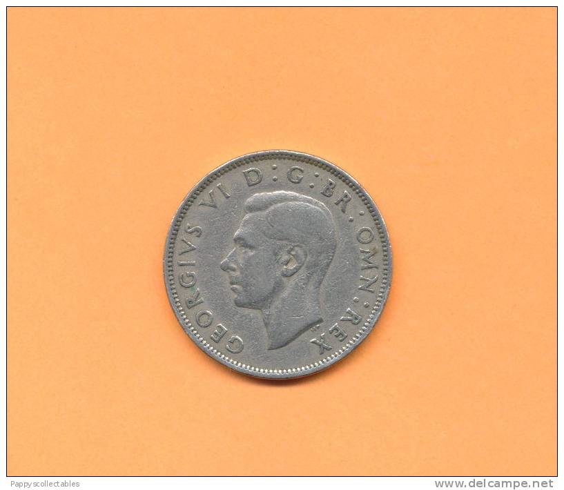 Great Britain UK King George VI 2 Shillings 1949 - J. 1 Florin / 2 Schillings