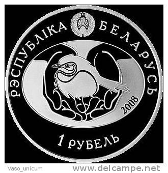 1 Rub Belarus 2008 Bird Of Year Egret - Belarus