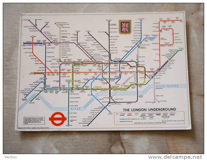 London Underground Map - Many Stamps     D79122 - U-Bahnen