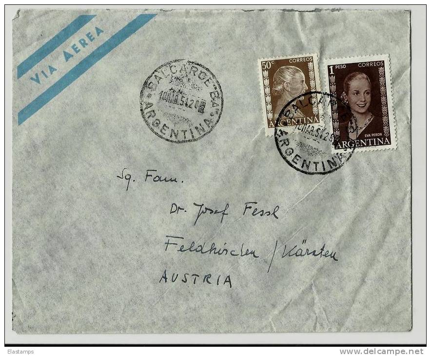 =Argentina  1952 Brief  Nach Austria - Cartas & Documentos