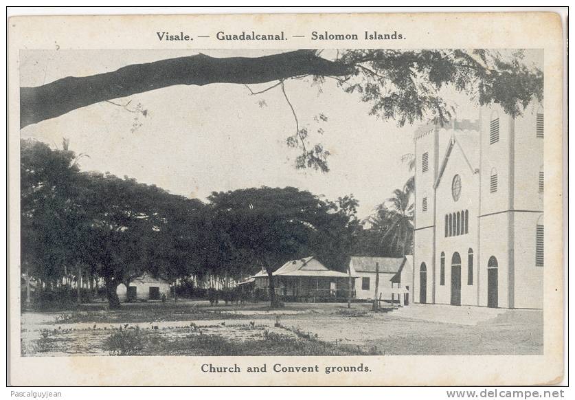 CPA ILES SALOMON - VISALE - GUADALCANAL - CHRUCH AND CONVENT GROUNDS - Solomoneilanden