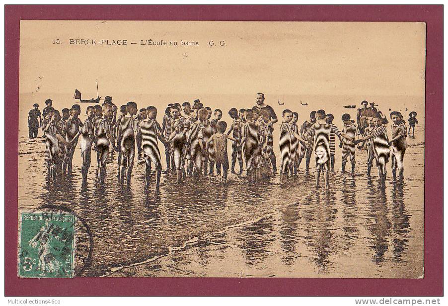 62 - 250912 - BERCK PLAGE - L'école Aux Bains - Berck