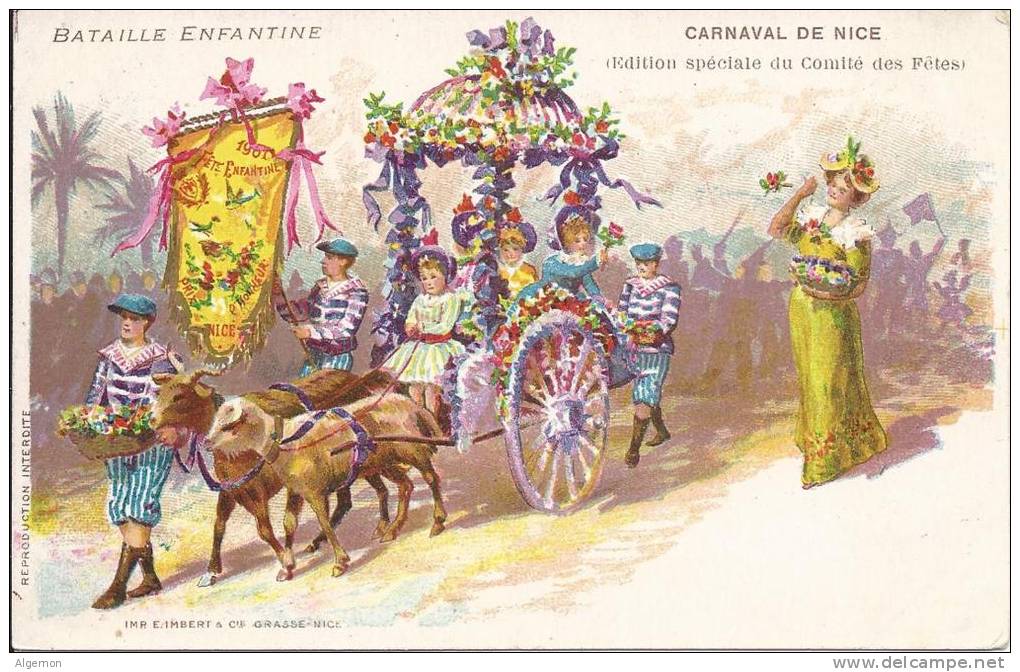 4876 - Bataille Enfantine Carnaval De Nice Edition Spéciale Du Comité Des Fêtes - Carnaval
