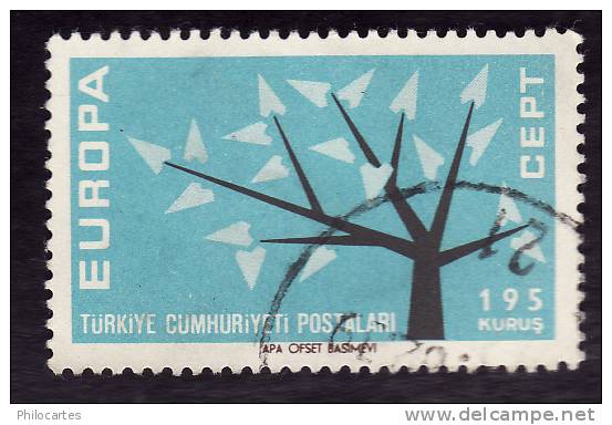TURQUIE  1962  -  Y&T  1629  -  Europa - Oblitéré - Oblitérés