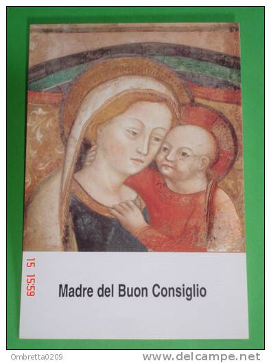 Madre Del BUON CONSIGLIO Santuario Di GENAZZANO,Roma - Santino Recente Madonna - Images Religieuses