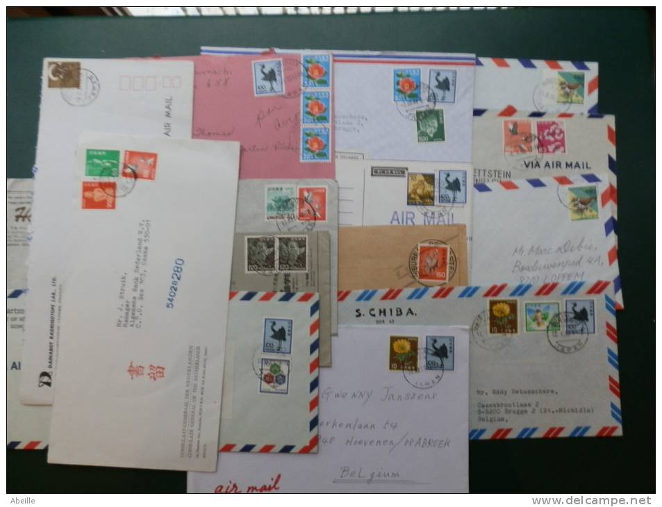 LOT JAPON NR 7         50 LETTERS TO EUROPE - Cartas & Documentos