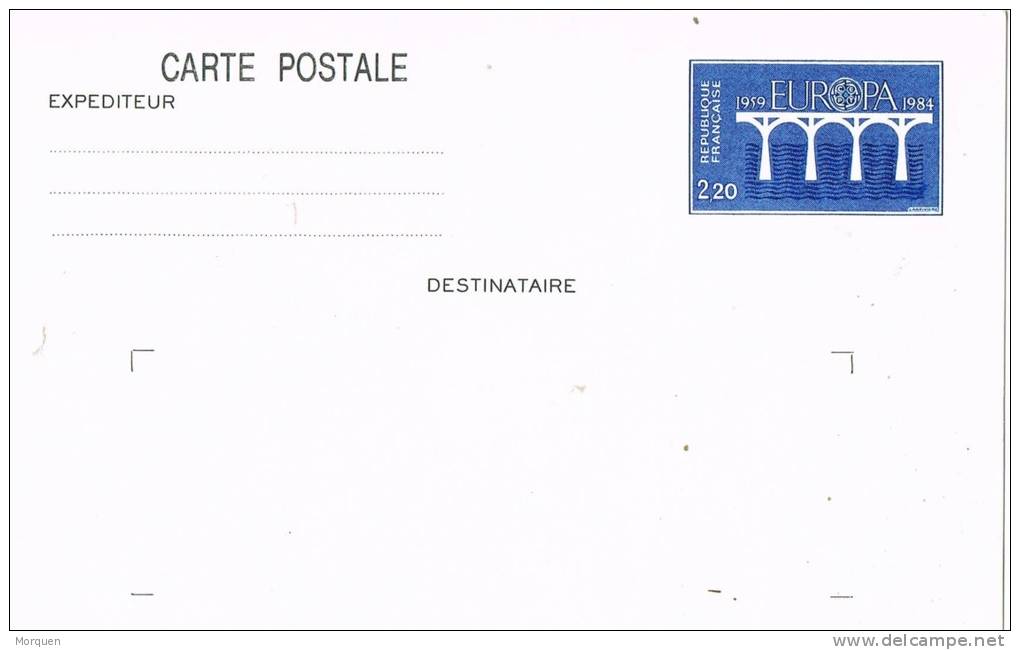 Entero Postal FRANCIA 1984, Tema Europa - Listos A Ser Enviados: Otros (1995-...)