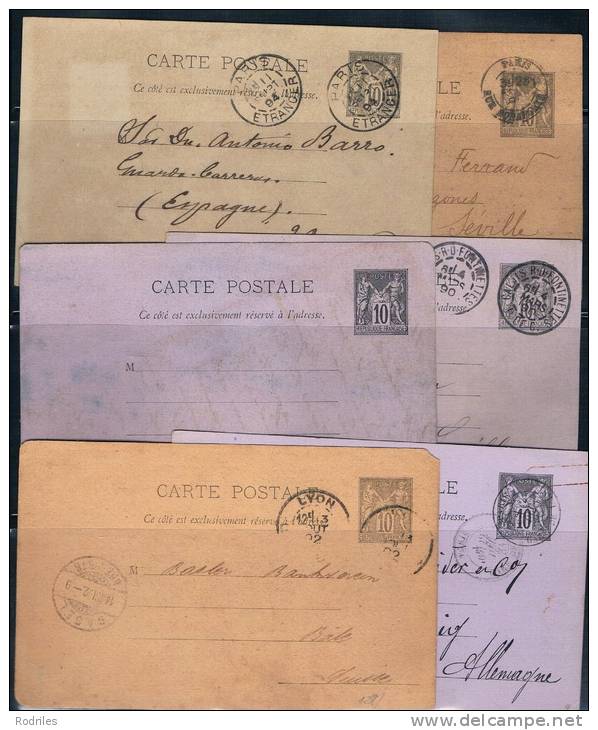 Historia Postal. Francia - Konvolute: Ganzsachen & PAP