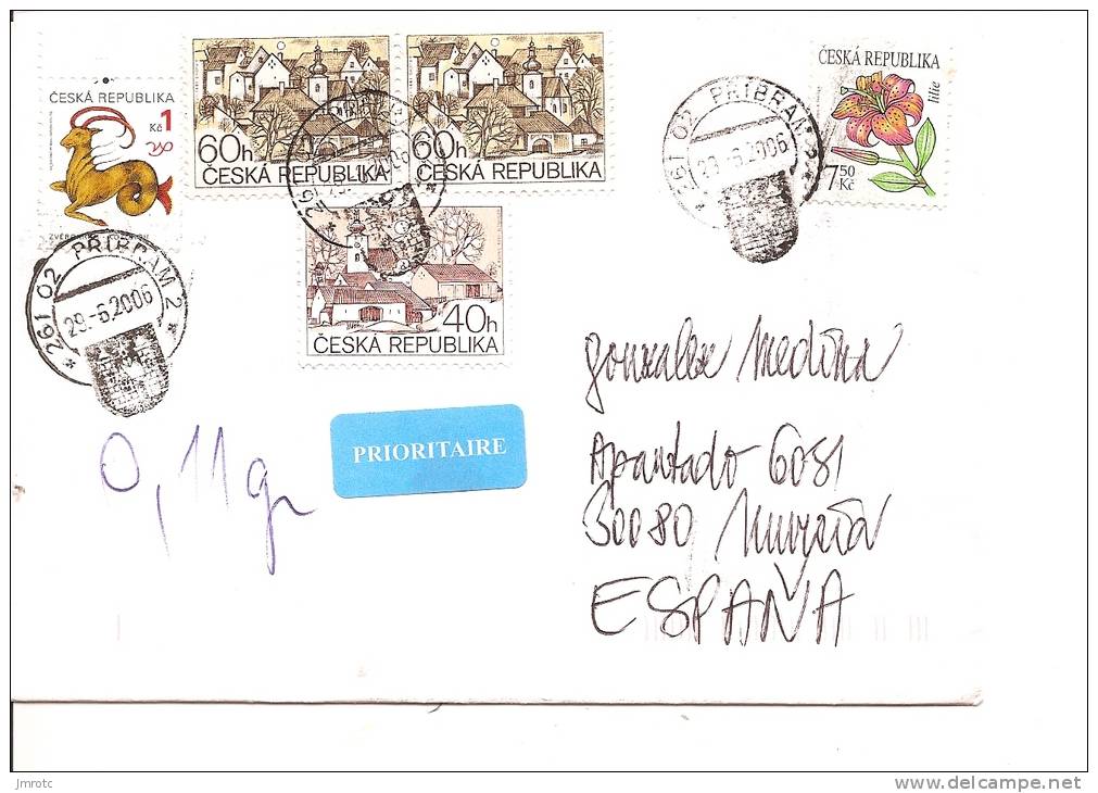 Lettre,   Tchéquie 2006  (925) - Lettres & Documents