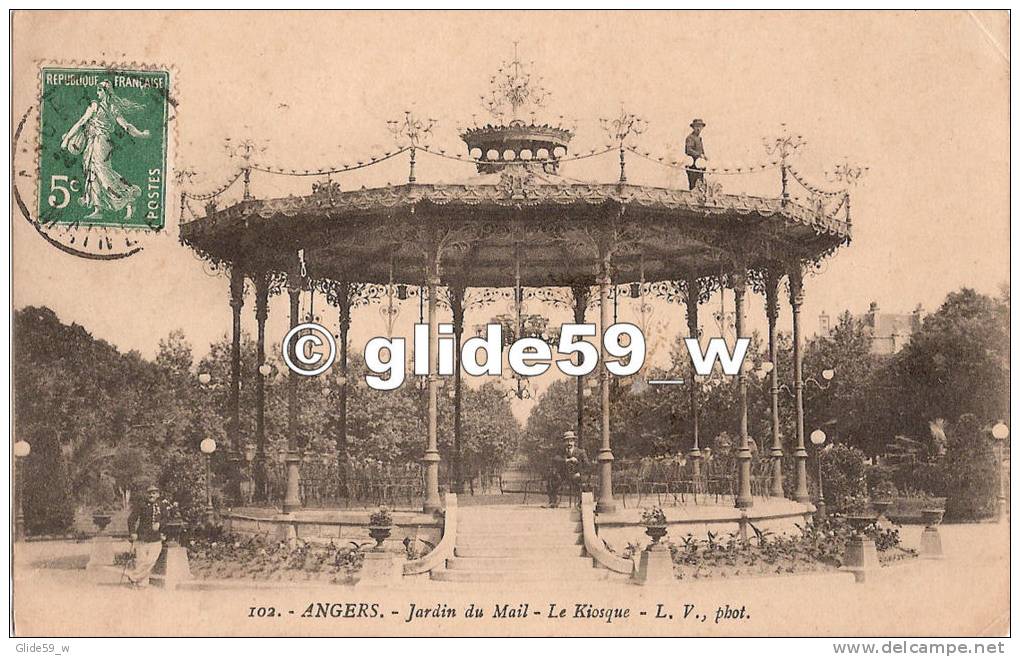 ANGERS - Jardin Du Mail - Le Kiosque (animée) - N° 102 - Angers