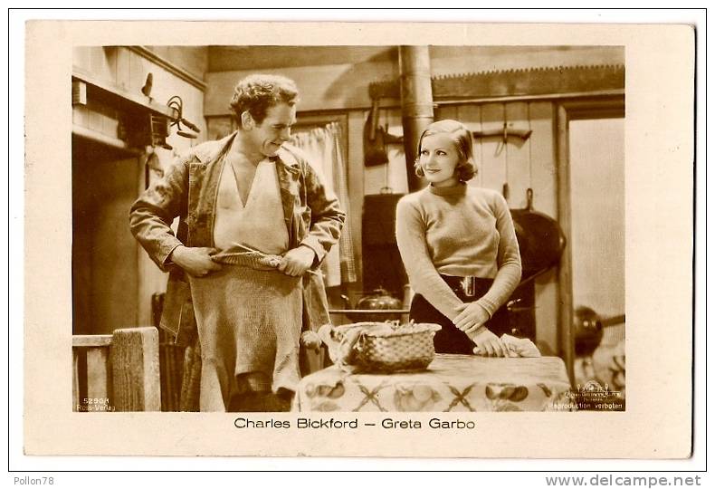 CHARLES BICKFORD - GRETA GARBO - ATTORI - N. VG. - Formato Piccolo - Attori