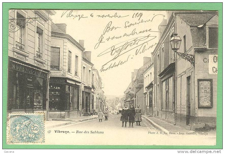 72 VIBRAYE - Rue Des Sablons - Vibraye