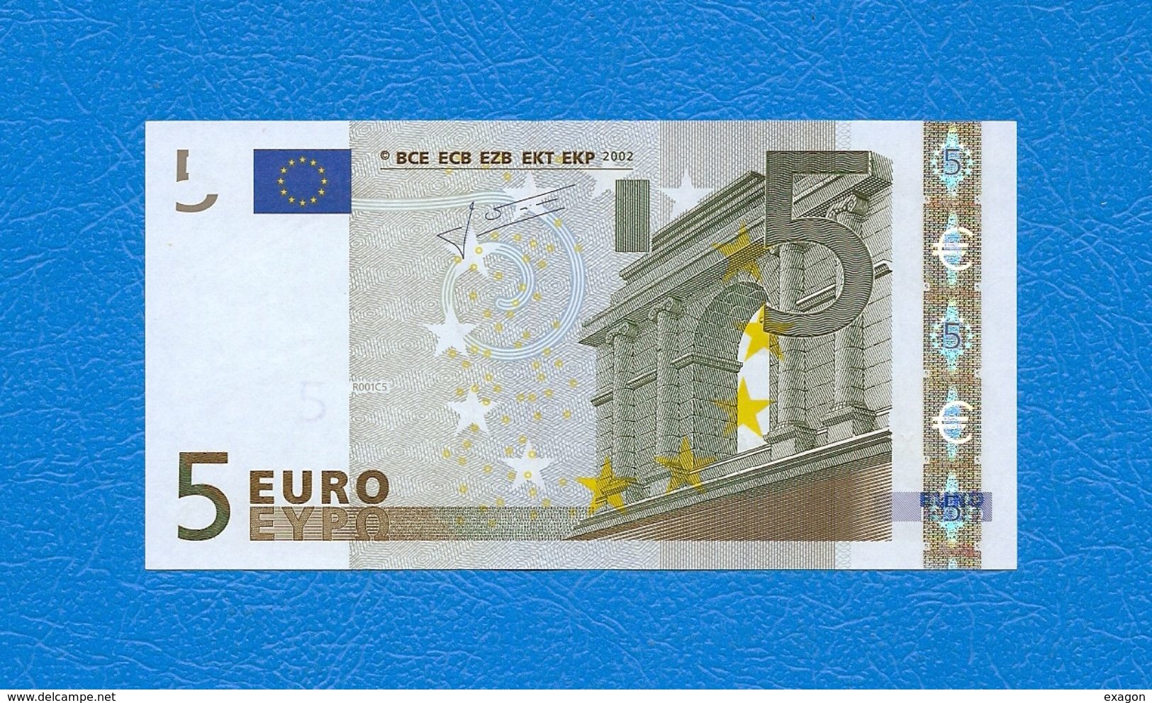 5  EURO - ALEMAGNE -  Serie   X 15541802471 - Codice Breve  R 001 C 5  -  Firma  TRICHET - 5 Euro