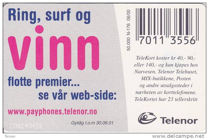 Norway, N176, Ring Jente, CN: C06140426, 2 Scans. . - Norway