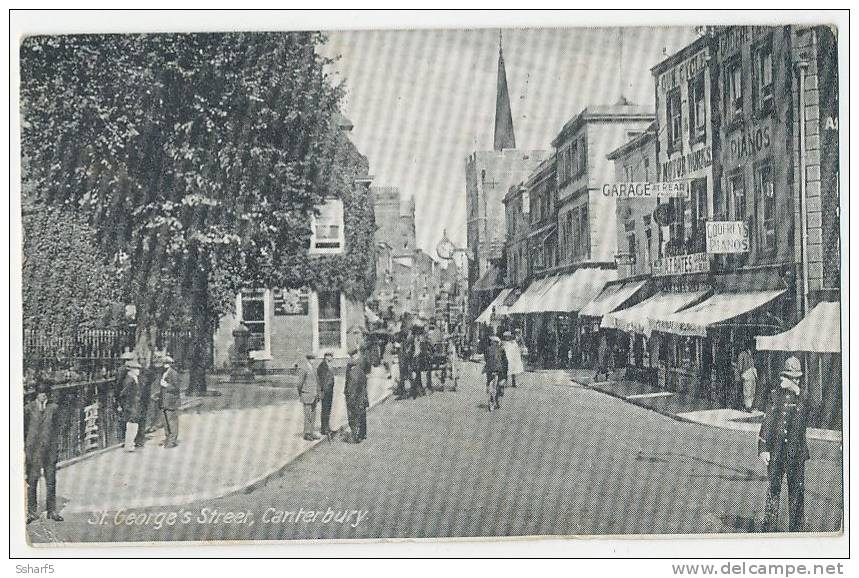 CANTERBURY St George's Street Bobby Streetlife Sent 1946 - Canterbury