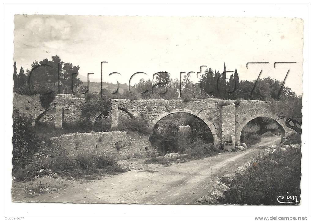 Cuers (83) : Le Chemin Sous L''aqueduc Romain En 1950. - Cuers