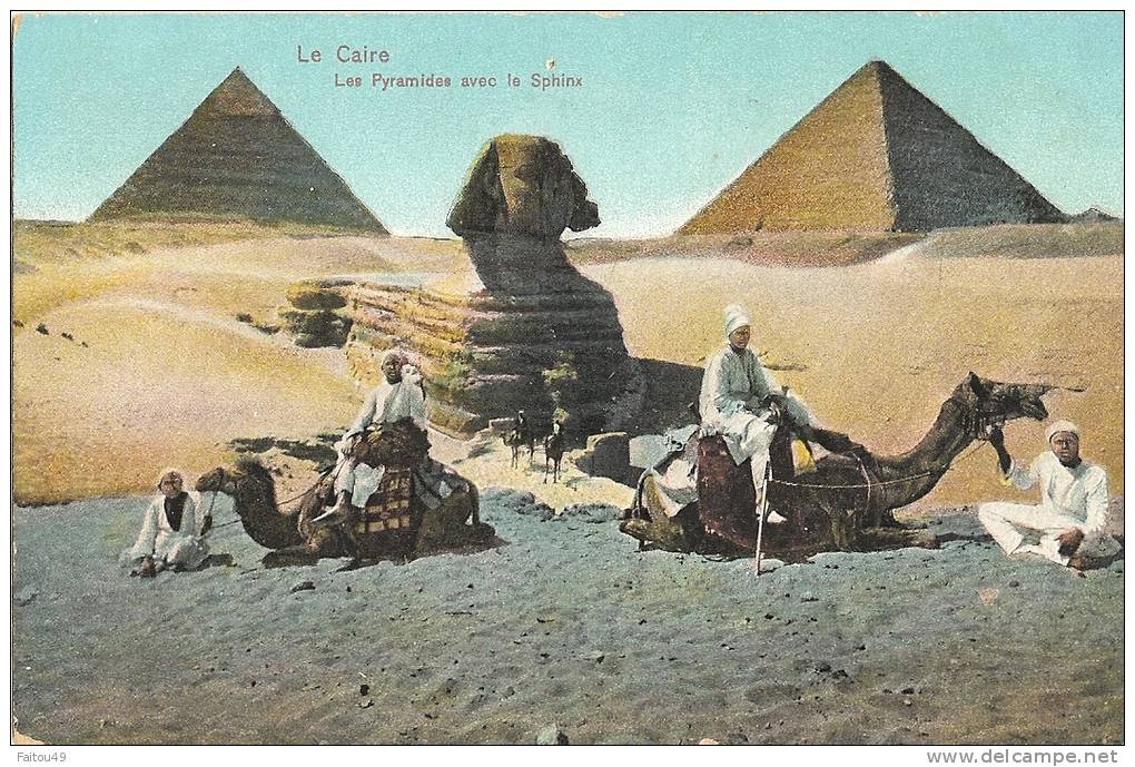 LE CAIRE - Les  Pyramides Avec Le Sphinx  283 - Altri & Non Classificati