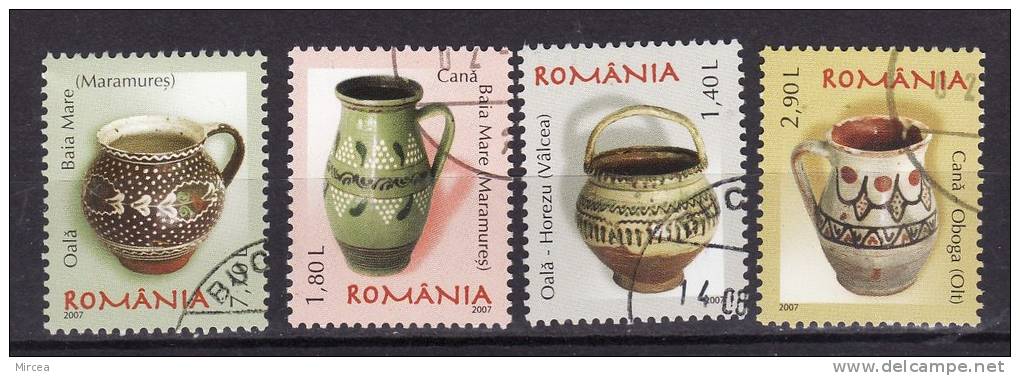 Roumanie 2007  Yv. No. 5242-5 , Serie Complete Obliteres - Used Stamps