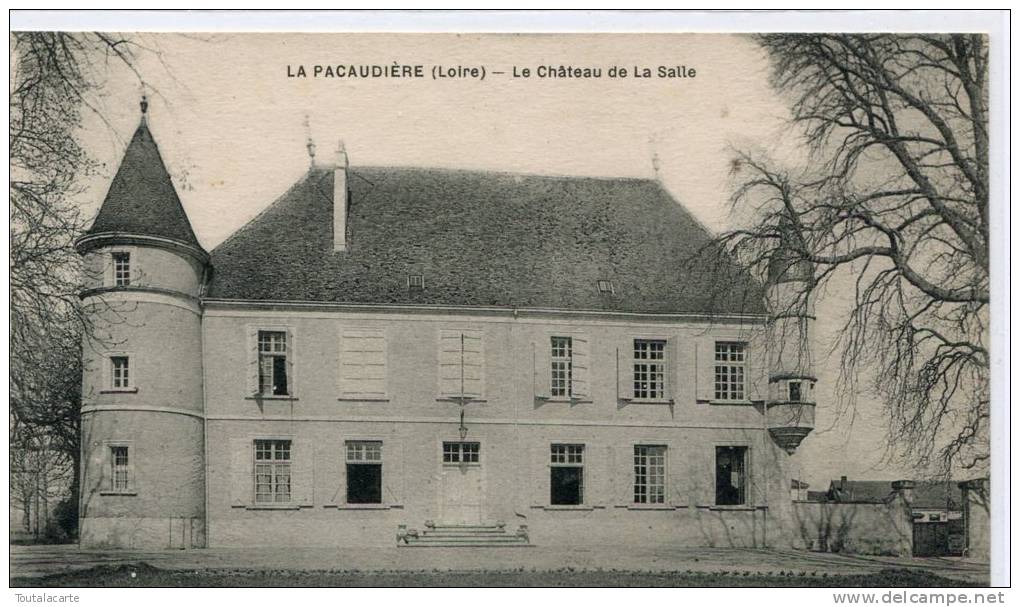 CPA 42 LA PACAUDIERE CHATEAU DE LA SALLE 1939 - La Pacaudiere