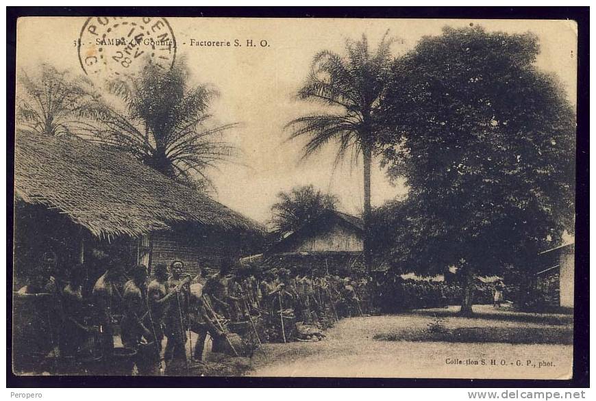 SAMBA  N GOUNIE     Factorerie  S. H. O. 1928         Postcard - Gabun