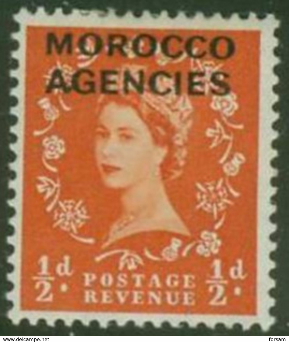 MOROCCO (BRITISH POST IN MOROCCO)..1952..Michel # 101...MLH. - Bureaux Au Maroc / Tanger (...-1958)