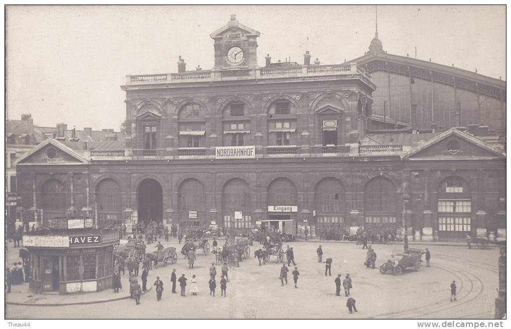 ¤¤  -   LILLE  -  Carte Photo  -  La Gare Sous Occupation Allemande   -  Nordbahnhof   -  ¤¤ - Lille