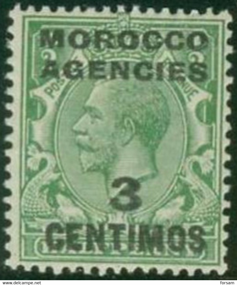 MOROCCO (BRITISH POST IN MORO)..1917..Michel # 113..MNH..The Stamp Has Small Defect. - Morocco Agencies / Tangier (...-1958)