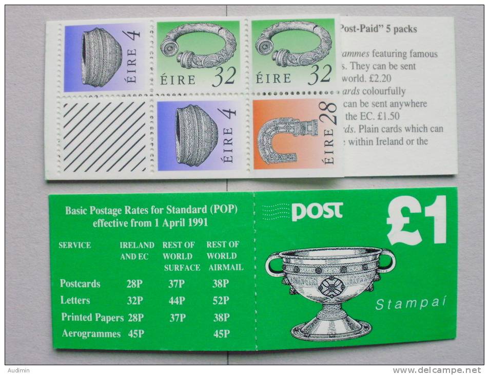 Irland 750, 775 U.a. MH/booklet 18 A ** MNH, Bischofsstab Von Lismore (um 1100), U.a. - Booklets