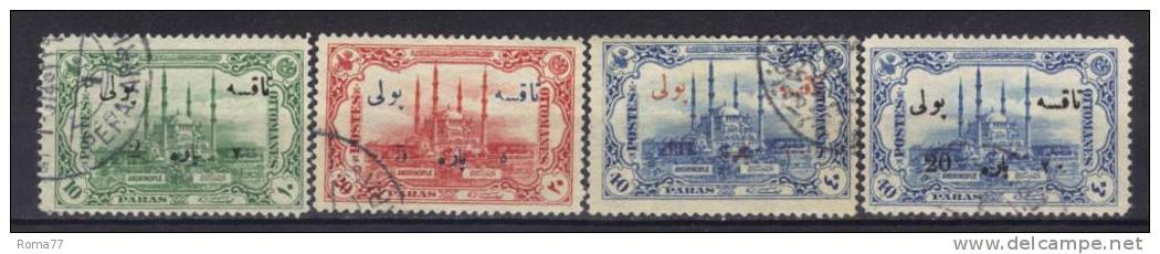 2ENG124a - TURCHIA 1941 , Segnatasse Serie N. 51/54 Used - Used Stamps