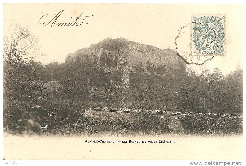 AUXI LE CHATEAU - LES RUINES DU VIEUX CHATEAU - Auxi Le Chateau