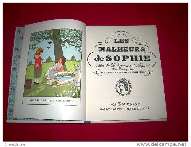 [ENFANTINA] COMTESSE DE SEGUR : LES MALHEURS DE SOPHIE - ILLUSTRATIONS DEMARIE-MADELEINE FRANC-NOHAIN -  1933 - Contes