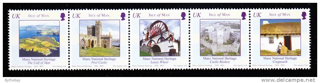 Isle Of Man MNH Scott #1051 Strip Of 5 (28p) Manx National Heritage - Man (Ile De)