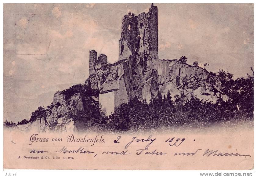 Precurseur 1899  Gruss Vom Drachenfels - Drachenfels