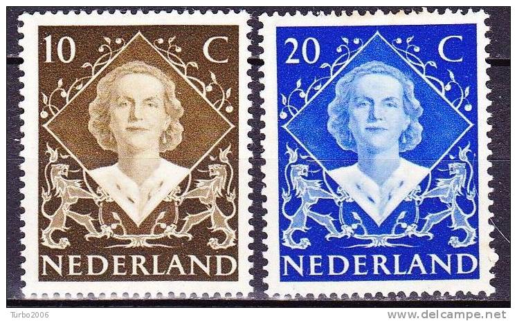 1948 Inhuldigingszegels Koningin Juliana Ongestempelde Serie NVPH 506 / 507 - Unused Stamps