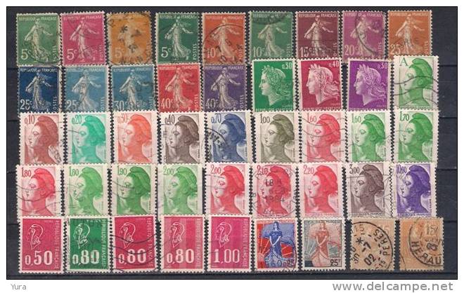 France Lot 10  3 Scans 115 Different Used - Other & Unclassified