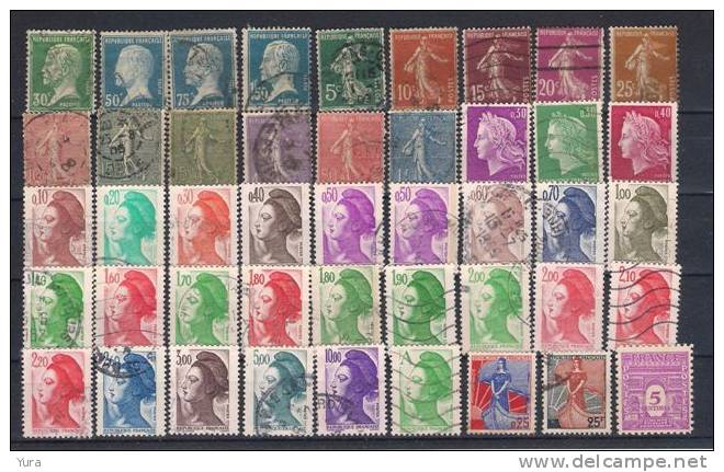 France Lot 9  2 Scans 90 Different Used - Other & Unclassified