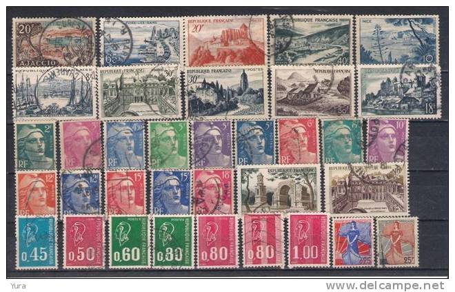 France Lot 8 2 Scans 55 Different Used - Sonstige & Ohne Zuordnung