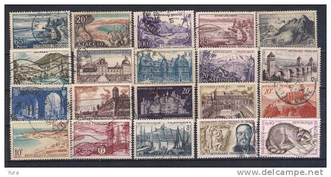 France Lot 7  2 Scans 40  Different Used - Other & Unclassified